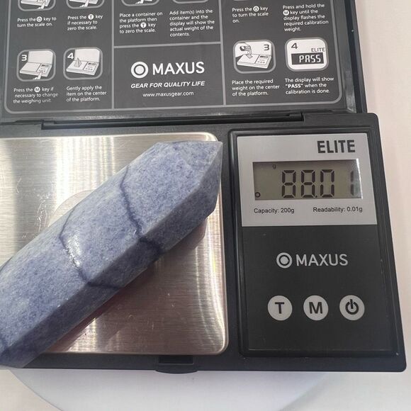 Blue Aventurine Double Terminated Meditation Wand (2) - Picture 10 of 10